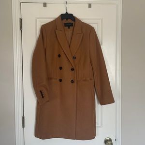 Ann Taylor camel brown double breasted pea coat, Size S